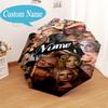 Custom Name Vibes Music Adele Umbrella Folding Umbrella, Automatic Umbrella - 8-Frame for Travel, Casual Lightweight Personalized Gifts