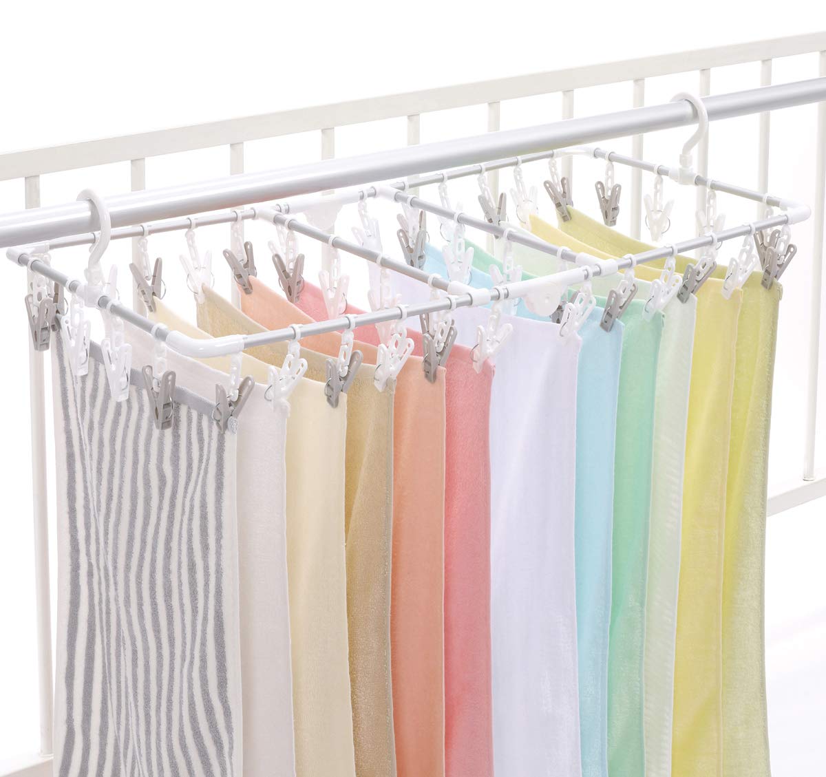 

Towa Sangyo Полипропиленовая сушилка для белья Алюминиевая квадратная MS Низкая стойка Включает 40 x 74 x 18 см Стойку, Вешалку, Совместимость, Прищепки, Белый, Прибл. белый