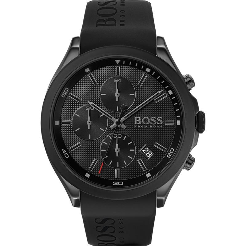 BOSS Velocity Black Silicone/Rubber Men s Quartz Watch 1513720