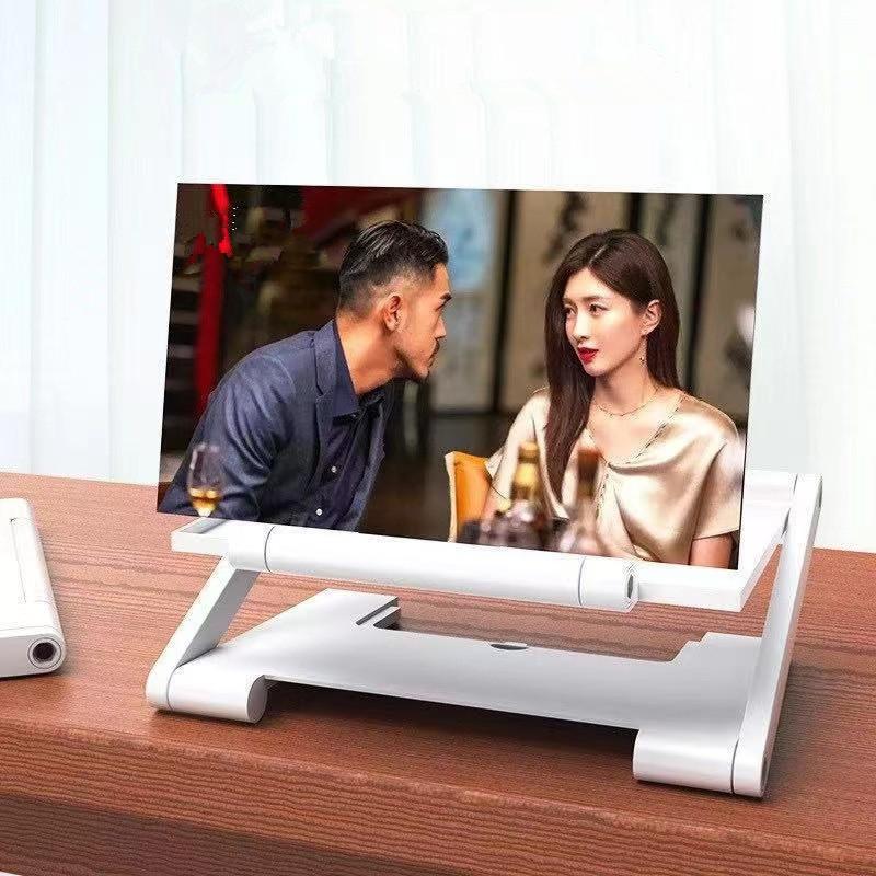 HD 3D Video Magnifier Phone Screen Expander Handsfree Amplifier for Watching Sports At Home or Picnic