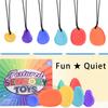 6 Pack Sensory Textured Stones Toy For Kids Stress Relief Quiet Tactile Toy For Autism Calming Classroom Prizes