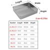 Stainless Steel Food Storage Tray With Lid Food Dessert Holder With Cover Storage Container Kitchen Restaurant Supply Organizer