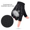 Non-Slip Shock-Absorbent Palm Grip Wicking Lightweight Nylon Compression Gloves