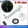 52mm Fuel Level Gauge With Alarm 7 Colors Backlight Pointer Oil Tank Meter 0-190Ohm For Auto Marine Boat Car 12V 24V Fuel Tank