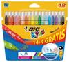 FLAMASTRY BIC 18KOL 14+4 KID FARBE 2734