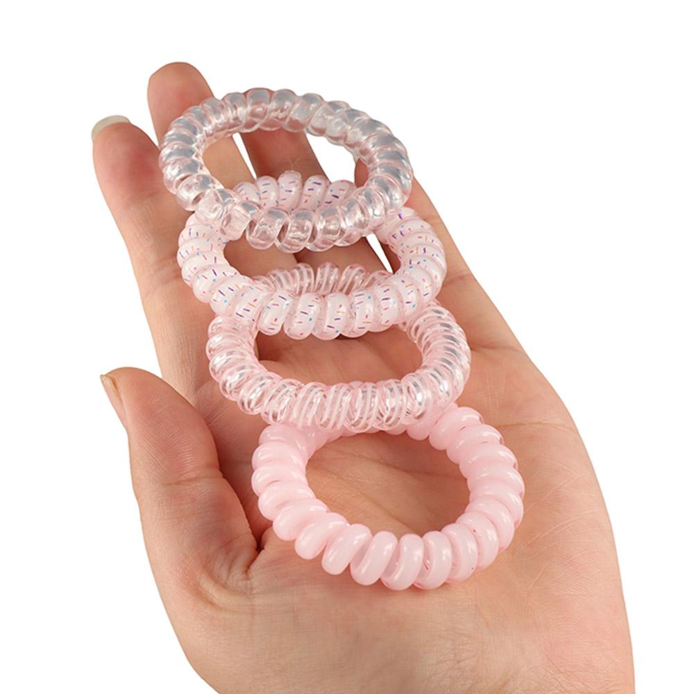 Headwear Spiral Cord Hair Ring Hair Rope Multicolor Telephone Wire  Hair Accessories