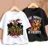 New Five Nights At Freddys Kids Tshirts FNAF Cartoon Graphic Tshirt Children Casual Sports Tops Short Sleeves Kids Clothing