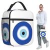 Greek Turkish Evil Eye Insulated Lunch Bag for Kids School Cooler Thermal Food Box Tote Portable Lunch Boxes Container