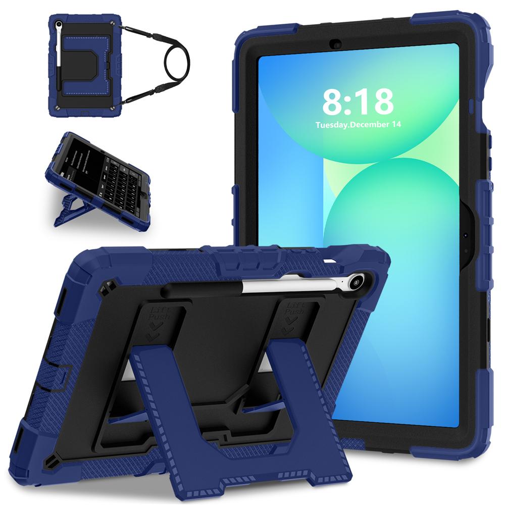 Shockproof Stand Tablet Cases for 10.9" Samsung Galaxy Tab S10 Lite/S9 FE/S10 FE 5G Case S10lite Cover Coque Silicone+PC Shell