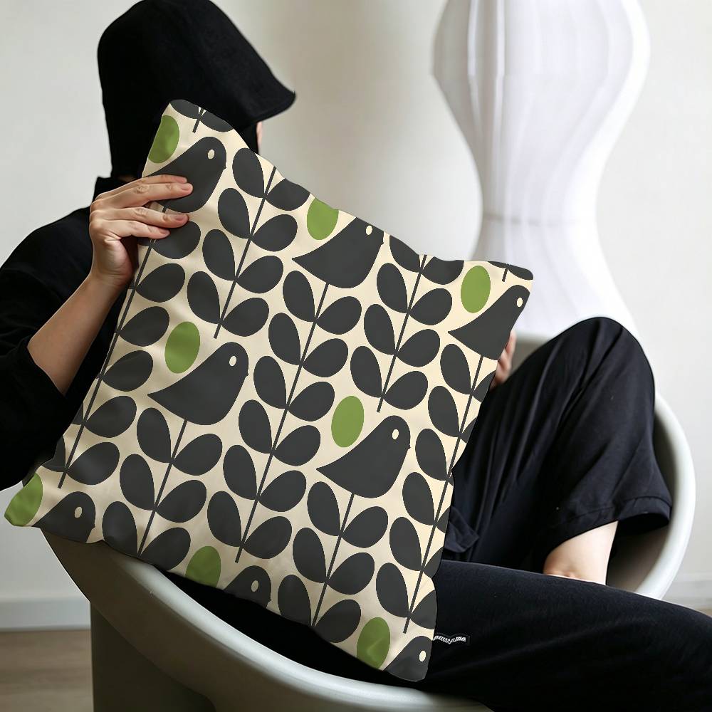 Art OOrla Kiely Flower Pillow Anime Pillow Sofa Bed Head Pillow Cover Cushion Cover x cm Fashion