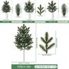 Fake Pine Needle Branches With Durable Plastic Construction For Festive Decorations And Gift Displays