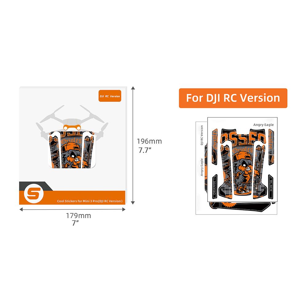 Drohnenaufkleber Set Wasserdichte Skins Aufkleber Kompatibel für DJI Mini 3 Pro Drohne und Fernbedienung