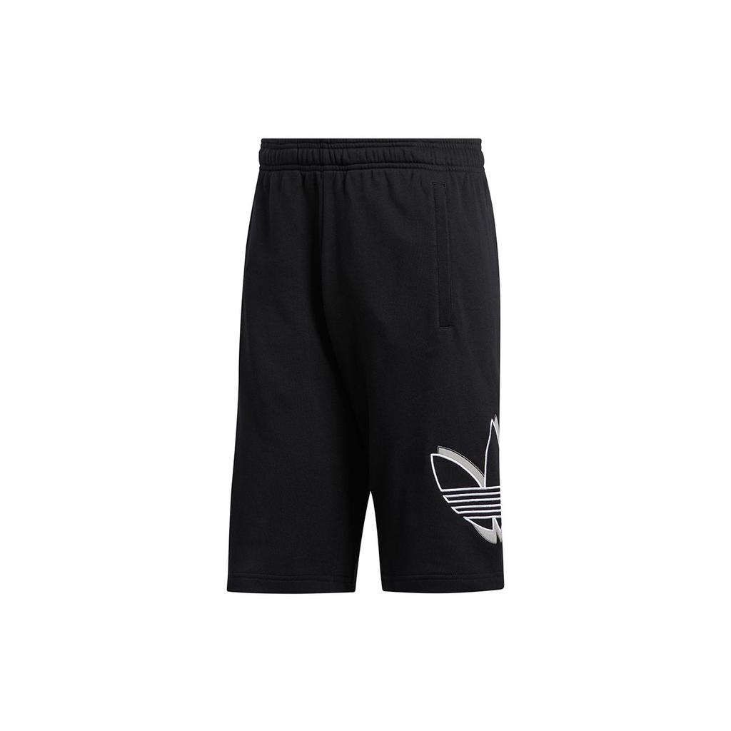 Adidas Originals Shadow Tref Logo Loose Casual Breathable Sport Shorts Men Bottoms Black FM1542