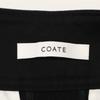 COATE 228 Cotton Pants with Slits at the Hem/ Bottoms 38 blackUsed