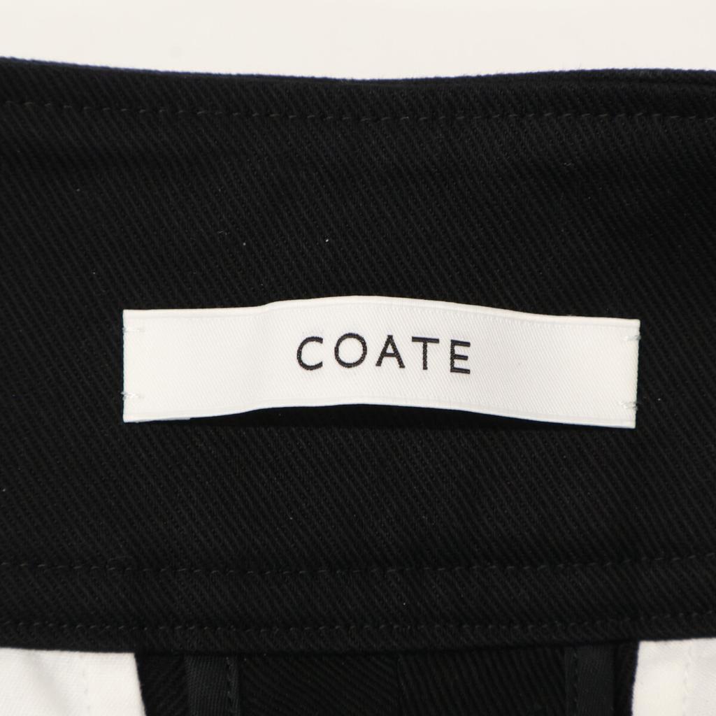 COATE 228 Cotton Pants with Slits at the Hem/ Bottoms 38 blackUsed
