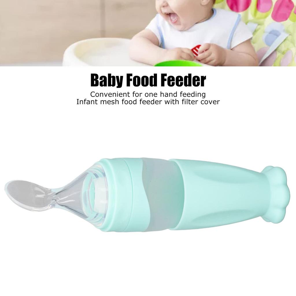 Baby Bottle Design Baby Bottle Spoon Spoon, Filtration-Safe (Blue)