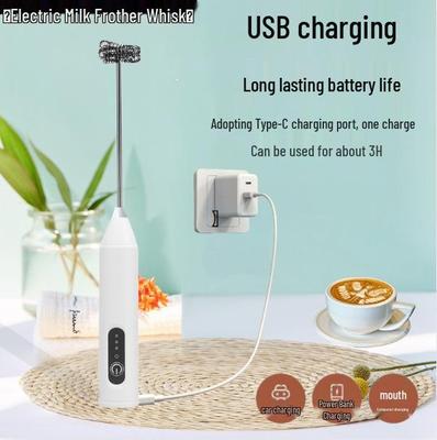 Electric Handheld Milk Frother & Egg Beater - Coffee Stirrer & Mixer
