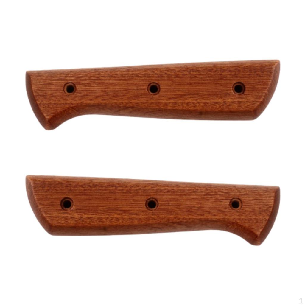 2 Kitchen Repair Handles, Replacement Handles for Cutting Knives, Parts To Be Assembled, Wooden