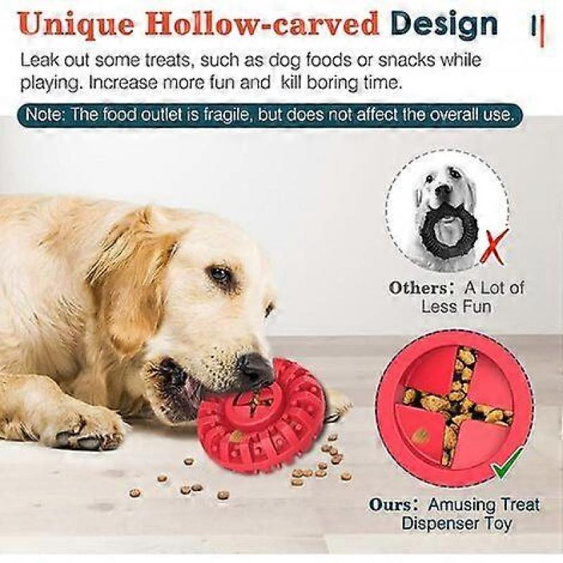 Durable Dog Chew Toy for Aggressive Chews, Solid Tire, Non-Toxic Resistant Rubber Teeth Cleaning Toys