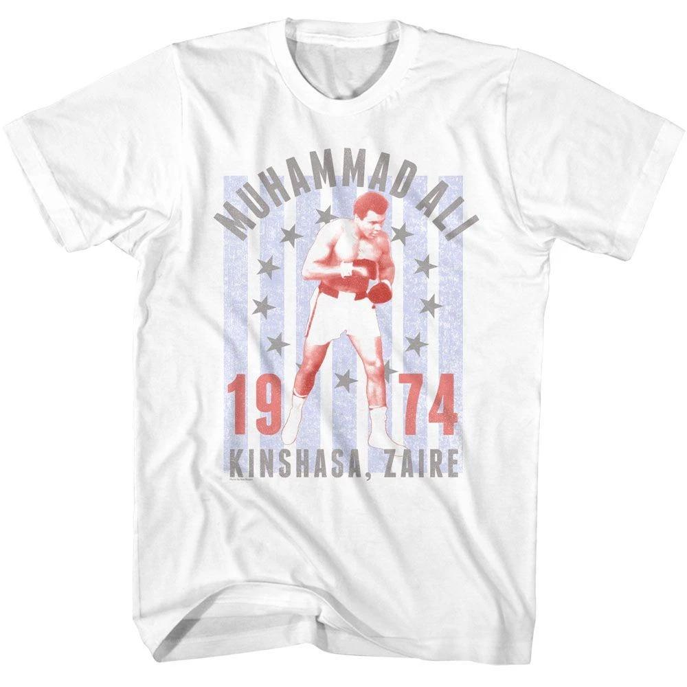 Muhammad Ali - Kinshasa Zaire 1974 - American Classics - Solid White Short 110
