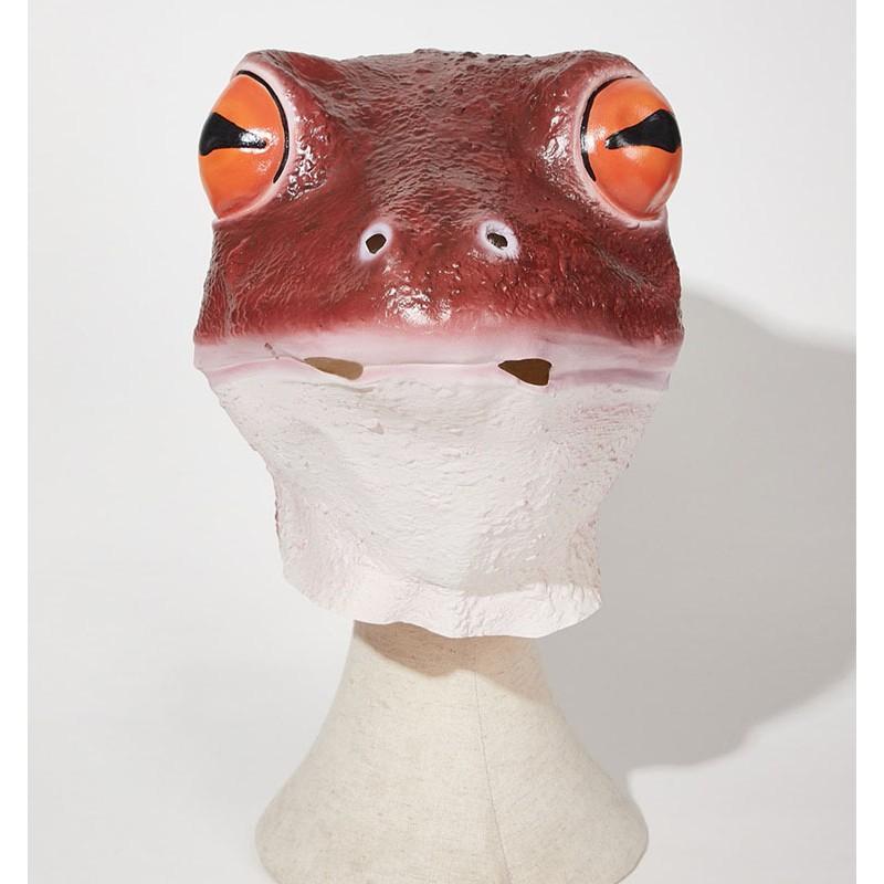 Latex Animal Mask Halloween Costume Party Cosplay Fun Frog Face Headpiece Adult Unisex