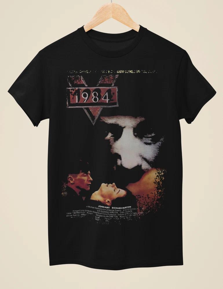 1984 Movie Poster Inspired Unisex Black TShirt S