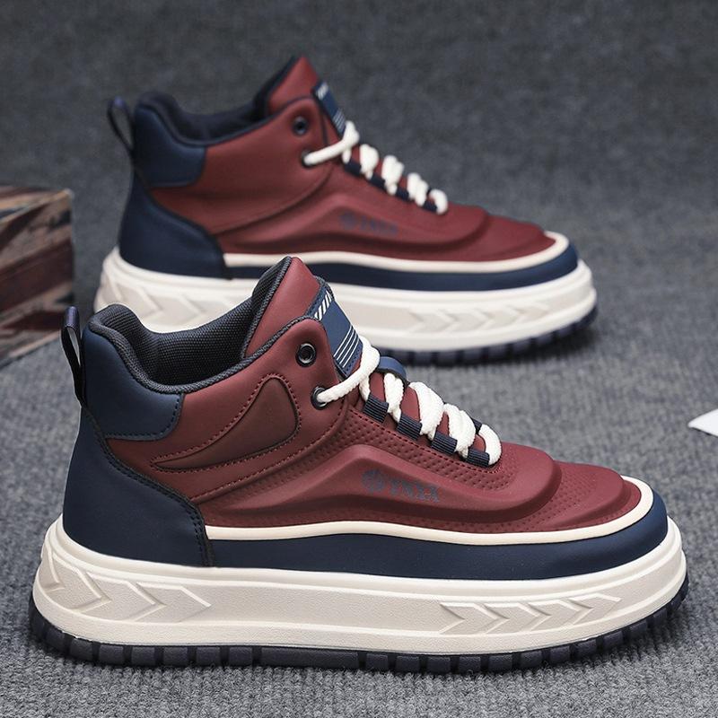 

High-top board shoes men s autumn casual men s shoes 2024 new heightening platform sports trendy shoes students and teenagers 44