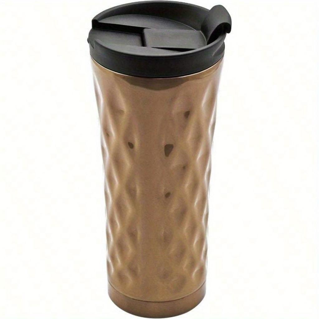 Insulated Coffee Mug 17oz, Leak Proof Coffee Cups with Lid, Thermal Coffee Cups Stainless Steel Reusable Coffee Mug Keep Cold and Hot Travel Mug