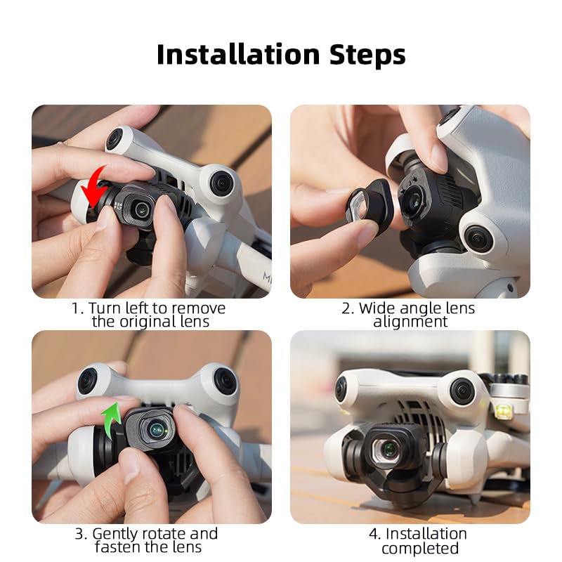 DJI Mini 4 Pro Dedicated External Lens Expands Shooting Range by Wide Shooting Photography Accessory Wide-Angle Lens, Wide-Angle Filter, Accessory,