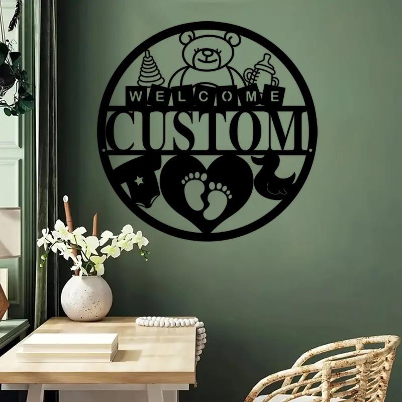 Exquisite Custom Nautical Baby Name Sign - Anchor Design Nursery Decor Gift for Ocean-Themed Nurseries