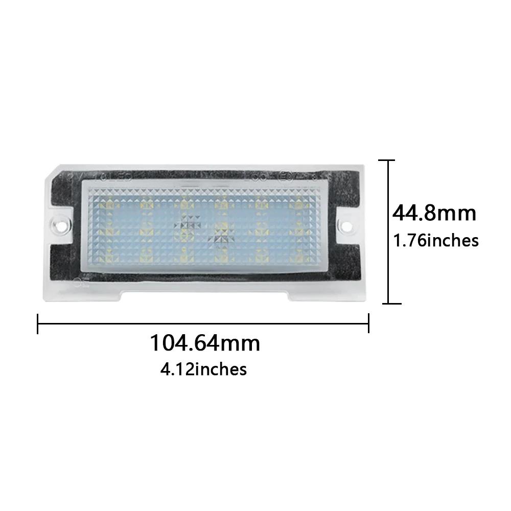 1pair For Land Rover Freelander 1 1997-2006 White LED License Plate Light Number Plate Lamp