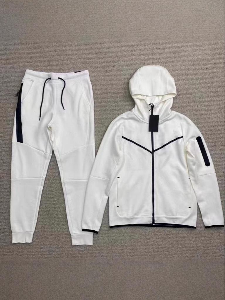 Tuta sportiva casual da uomo 2024 con cappuccio e zip laterale
