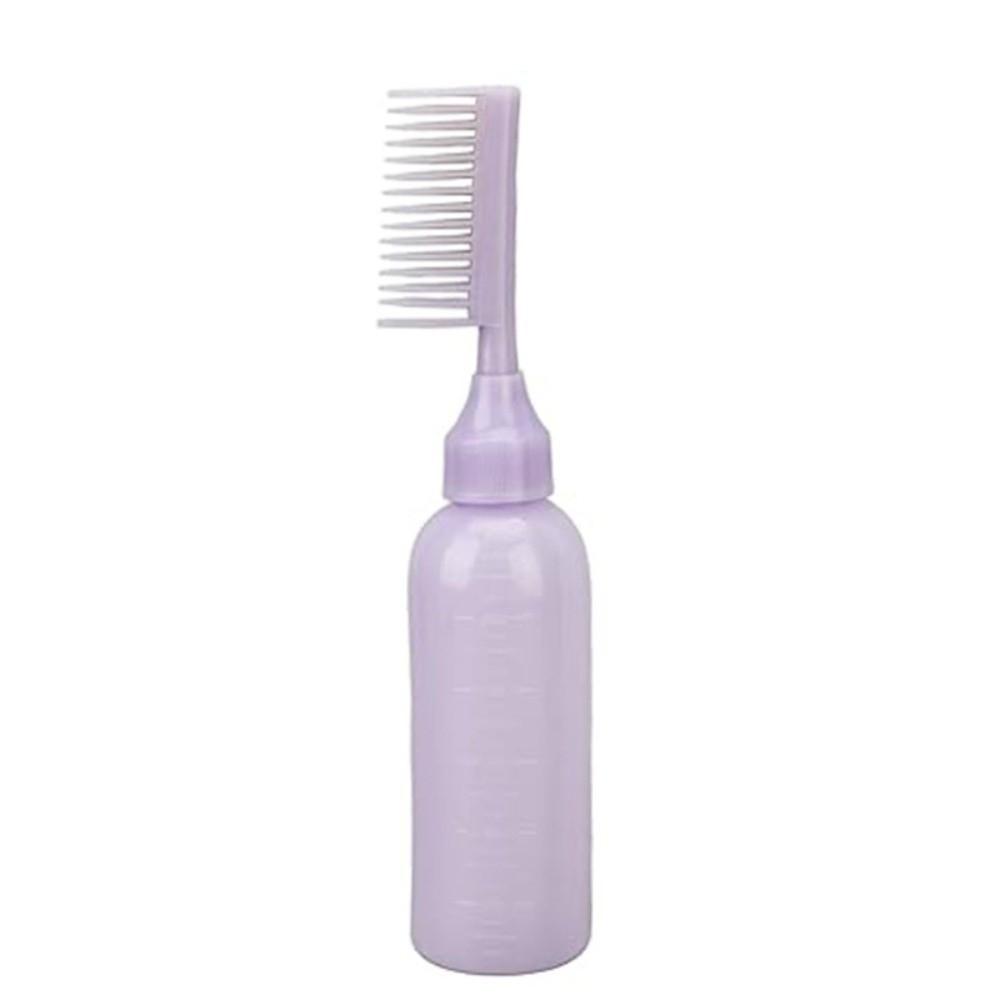 with Comb Perming Solution Bottle Refillable Hair Dye Styling Tools Gifts Hair Dye Bottle