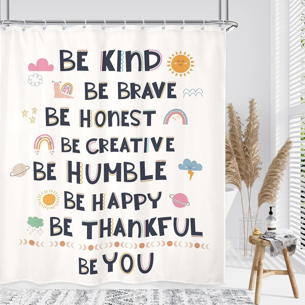 Abstract Matisse Flower Shower Curtain Retro Vintage Aesthetic Minimalist Black Modern Bathroom Set Accessories Decor with