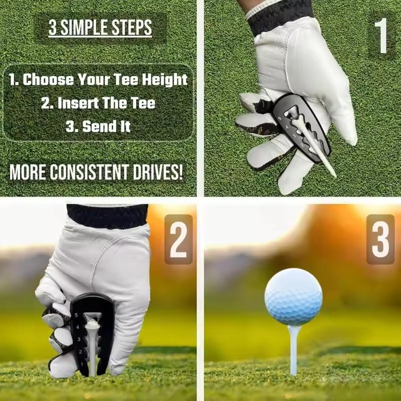 2pcs Precision Tee Height Setter Golf Tee Height Adjuster Consistent Swings Easy-to-use Golf Training Aid