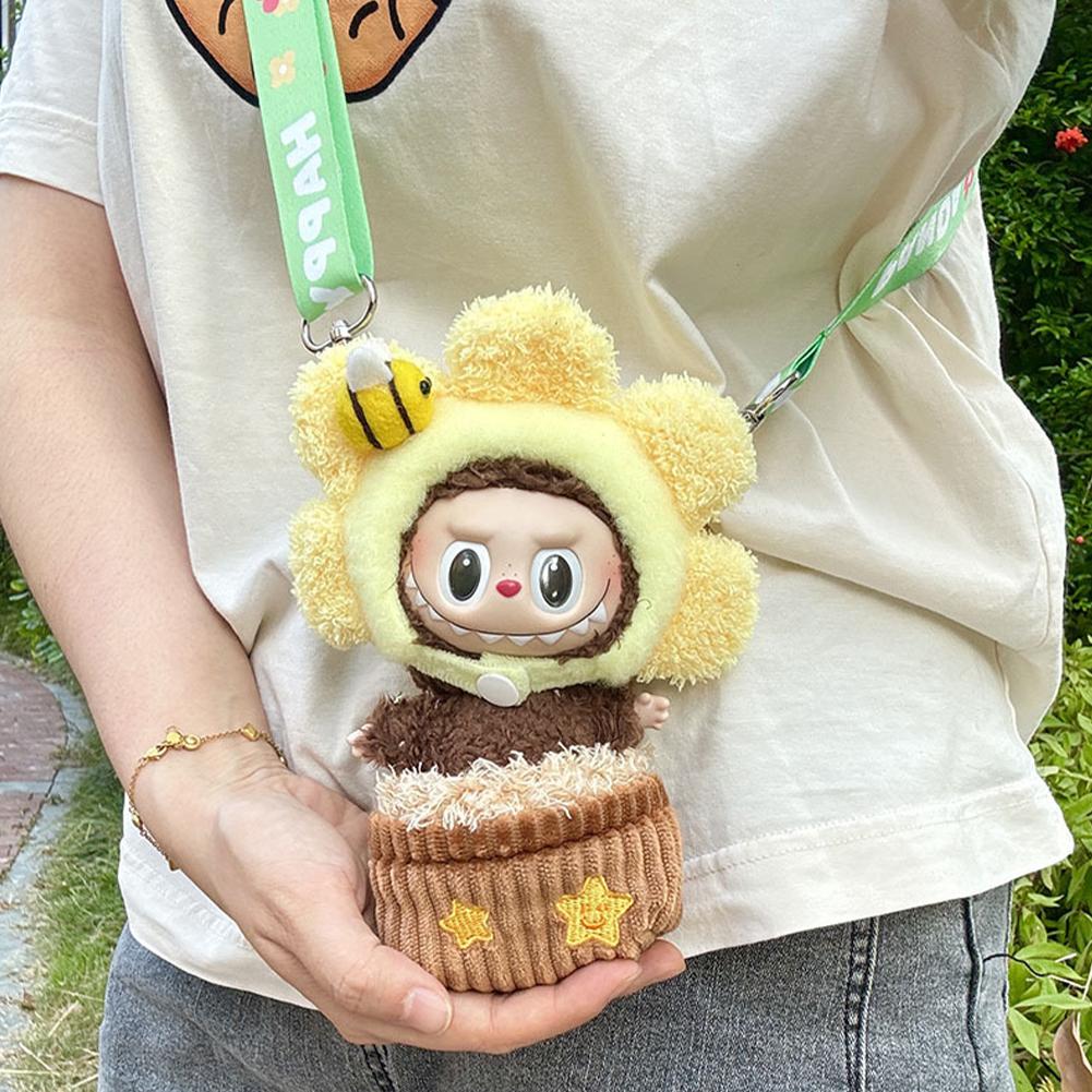 For Labubu Doll Clothes Fashion Clothes Doll Potting Clothes Color Match Bags Dolls Accessories Cute Decoration Little Clothes