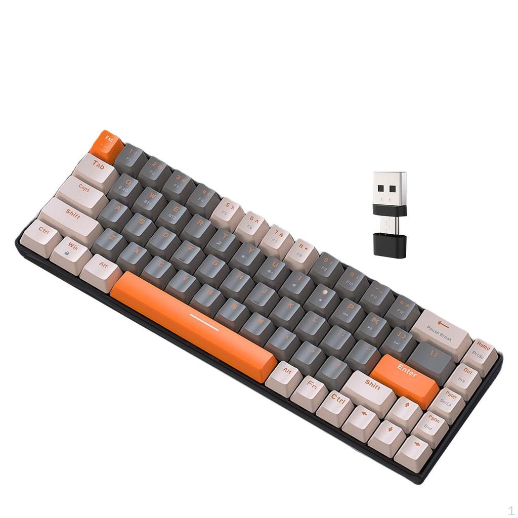 Mechanical Gaming Keyboard Portable Ergonomic Type C Interface Smooth Quick Response Professional