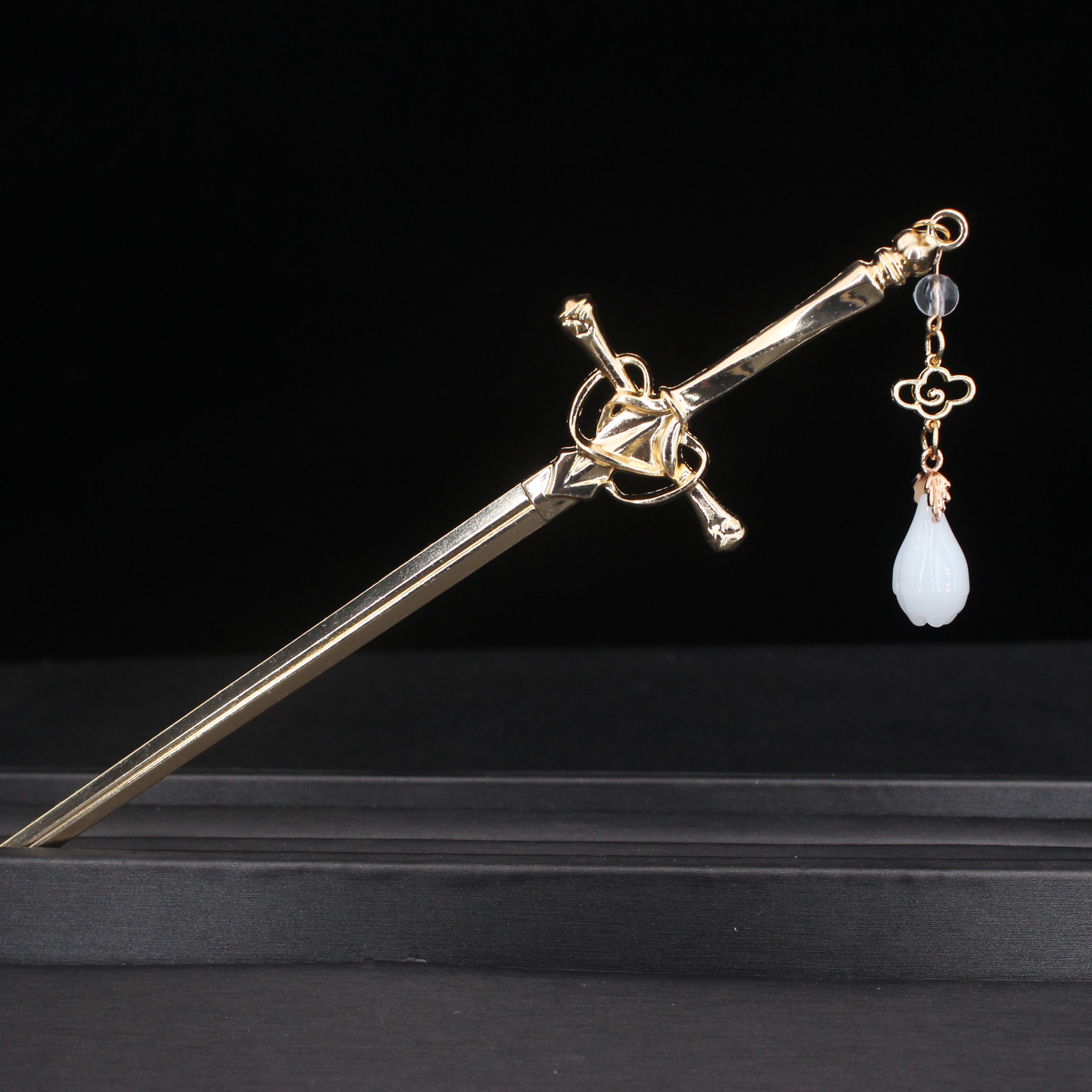 

Новый панк-металлический меч, палочка для волос, китайские простые заколки для волос для женщин, DIY палочки для еды, инструменты для дизайна прически, ювелирные аксессуары