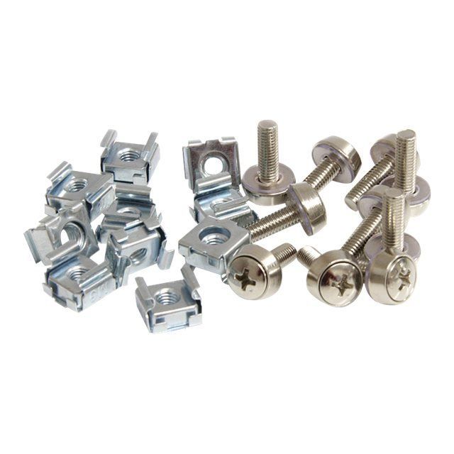 Kit de vis pour rack - STARTECH - M5 Mounting Screws and Cage Nuts - 50 vis de montage et écrous cage M5 - Acier