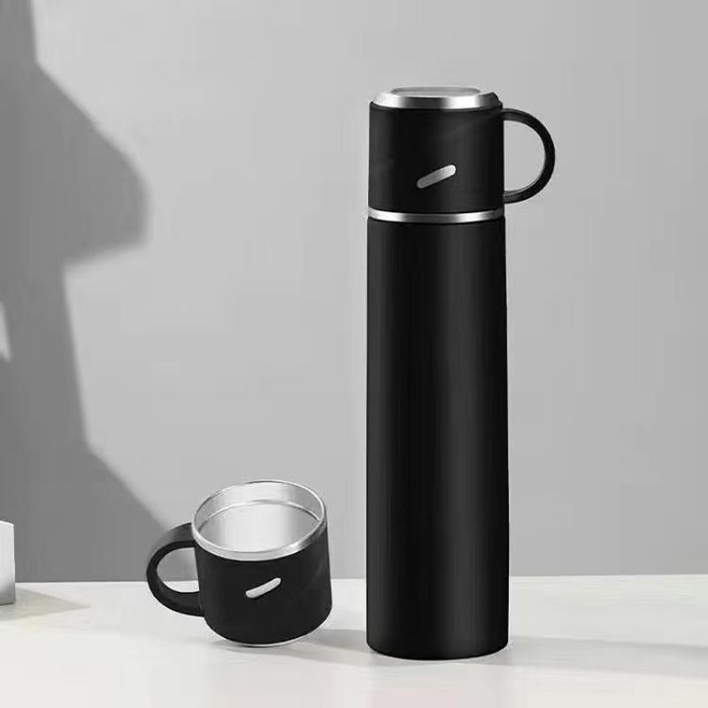 

Чашка-термос 500 мл/600 мл, термосы, портативный термос из нержавеющей стали, бутылка для воды, дорожная чайная кружка, офисный термос, чашка 600ml чёрный