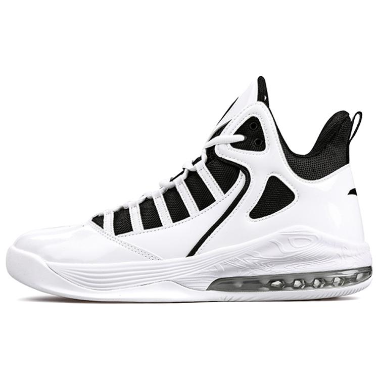 New Anta Basketball Collection Shock Absorbers Slip Resistant Mid Top Vintage Basketball Shoes Men's White Black 91931102-3