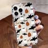 Halloween Geistermuster Klare Handyhülle für Samsung Galaxy S25 Ultra S24 S23 S22 S21 FE Plus A52 A15 A55 A35 A14 A54 Weiche Hülle
