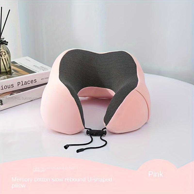 Ergonomic U-Shaped Neck Support Travel Pillow with Cartoon Design - Perfect for Napping on Airplanes and in the Office - Slow Rebound Head Cushion