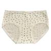 Women's Spring and Summer Pure Cotton 10A Antibacterial Extended Crotch Hip Mid Waist Triangle Briefs