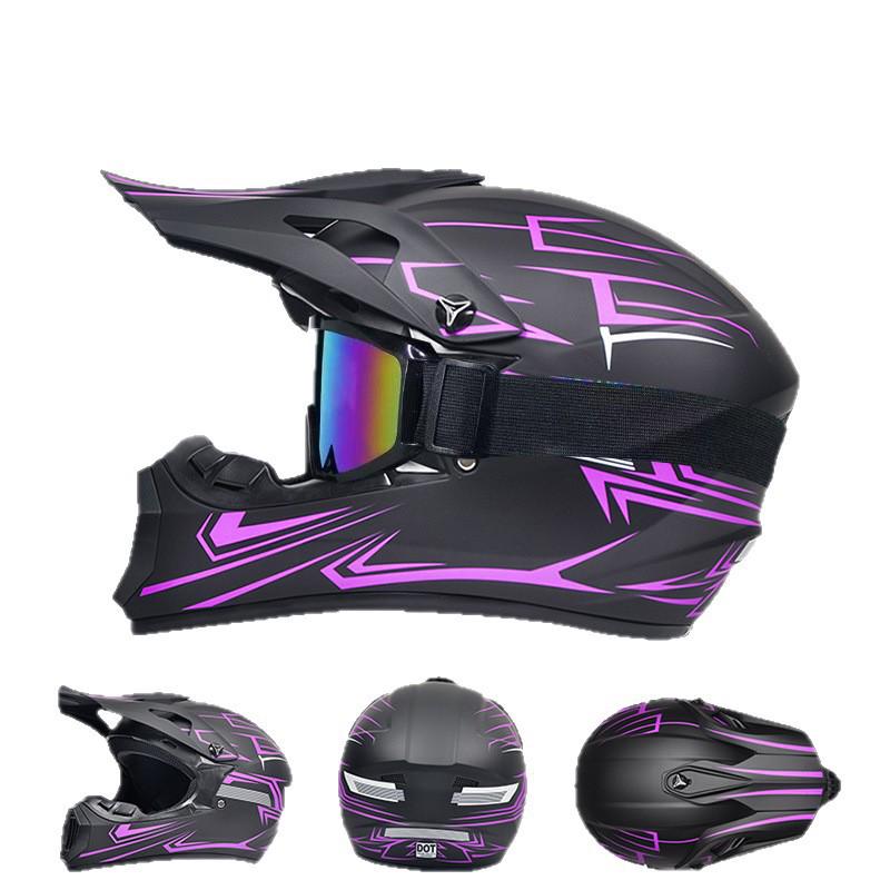 Cross-Border Certified Full Face Off-Road Motorcycle and Mountain Bike Helmet