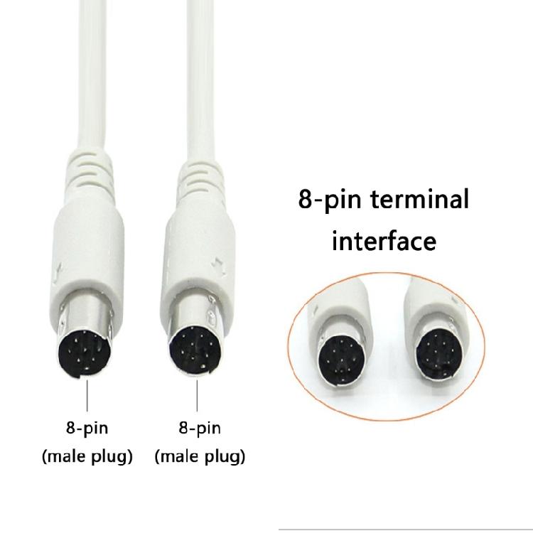 Reliable 8Pin DIN Male Cable 8PIN Extension Cable for Stable and Audios Connection Professional Audios Cable 59.06inch