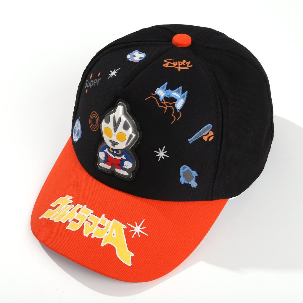 New Cute Ultraman Boys Baseball Cap Cartoon Versatile Boys and Girls Cap Outdoor Shade Travel Sun