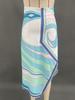 2026 Summer Satin Print Tie-Up Two-Piece Skirt and Top Set for Women.