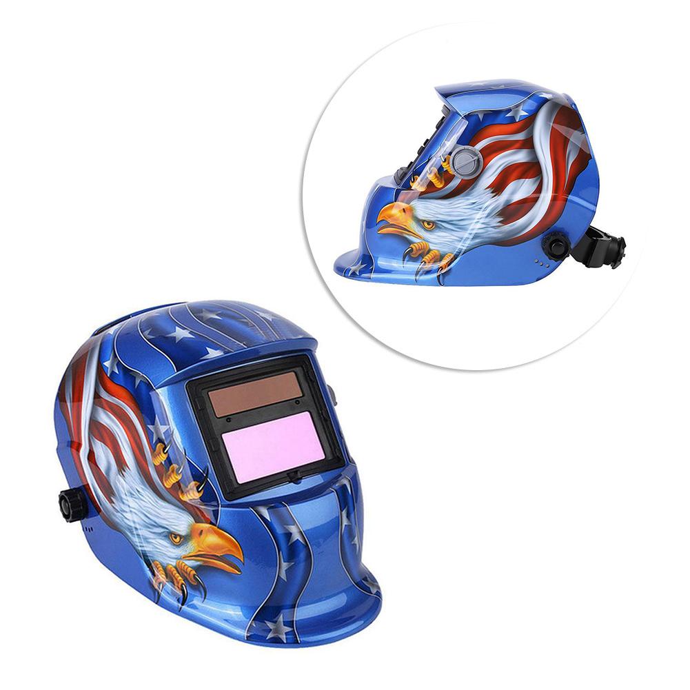 Leopard Solar Powered Auto Darkening Welding Helmet Mask Welders Arc Tig Mig UK