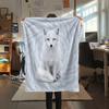1Pc Cartoon Print Flannel Blanket, High Quality Comfortable for All Seasons, Home Decor, Warmth and Comfort, Perfect for Christmas Birthday Gift